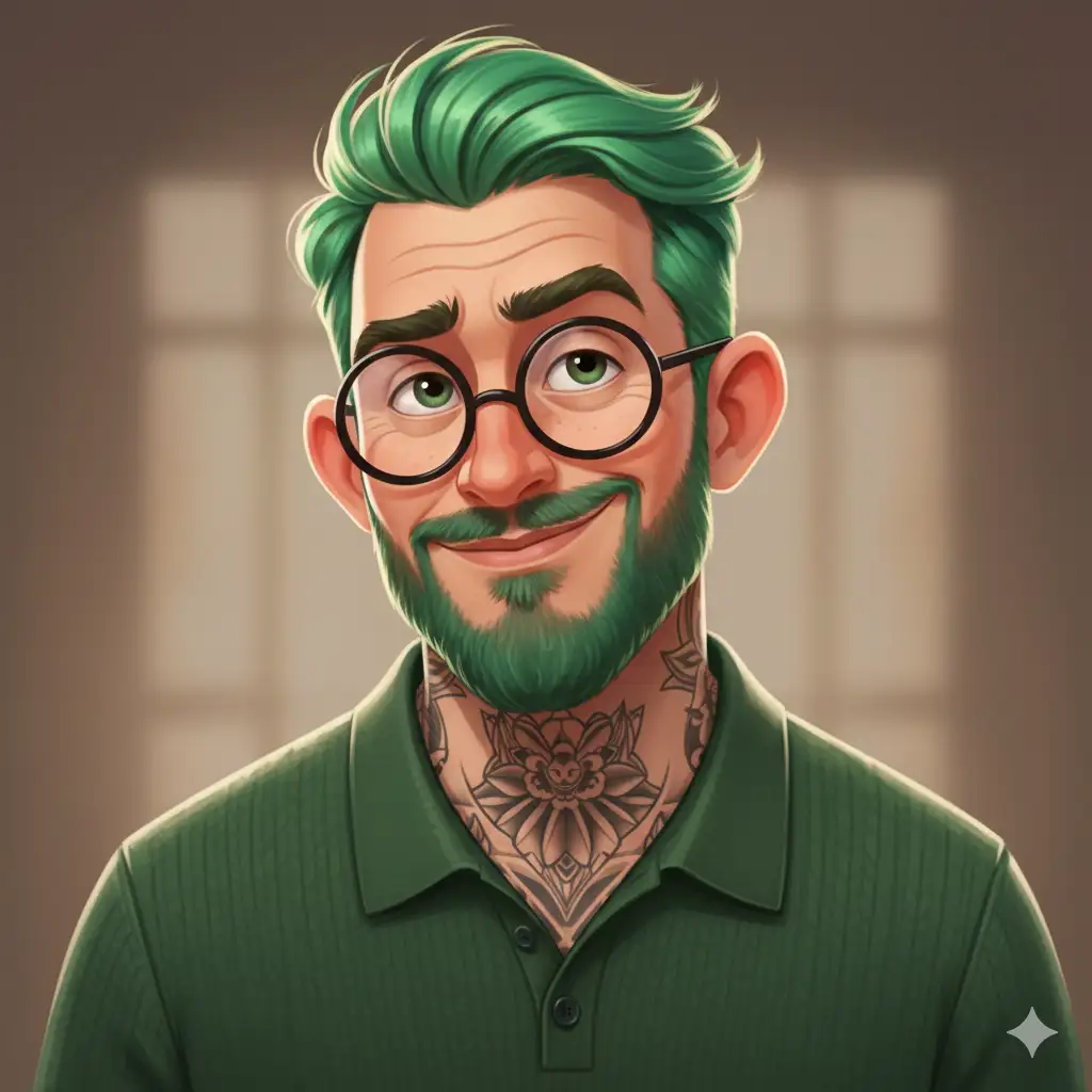 Expressive caricature in pixar style unreal charming seemingly mischievous irritated man with (use the uploaded picture as reference for the face) deep wrinkles, wrinkles, glasses,  portrait, cartoon art style trending on artstation, sharp focus, studio photo, intricate details, highly detailed, by greg rutkowski --upbeta --v 4--ar9:16--